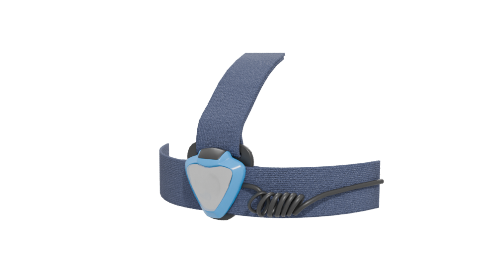 Stylish LED Headlamp Model - Professional 3D Model Render 12