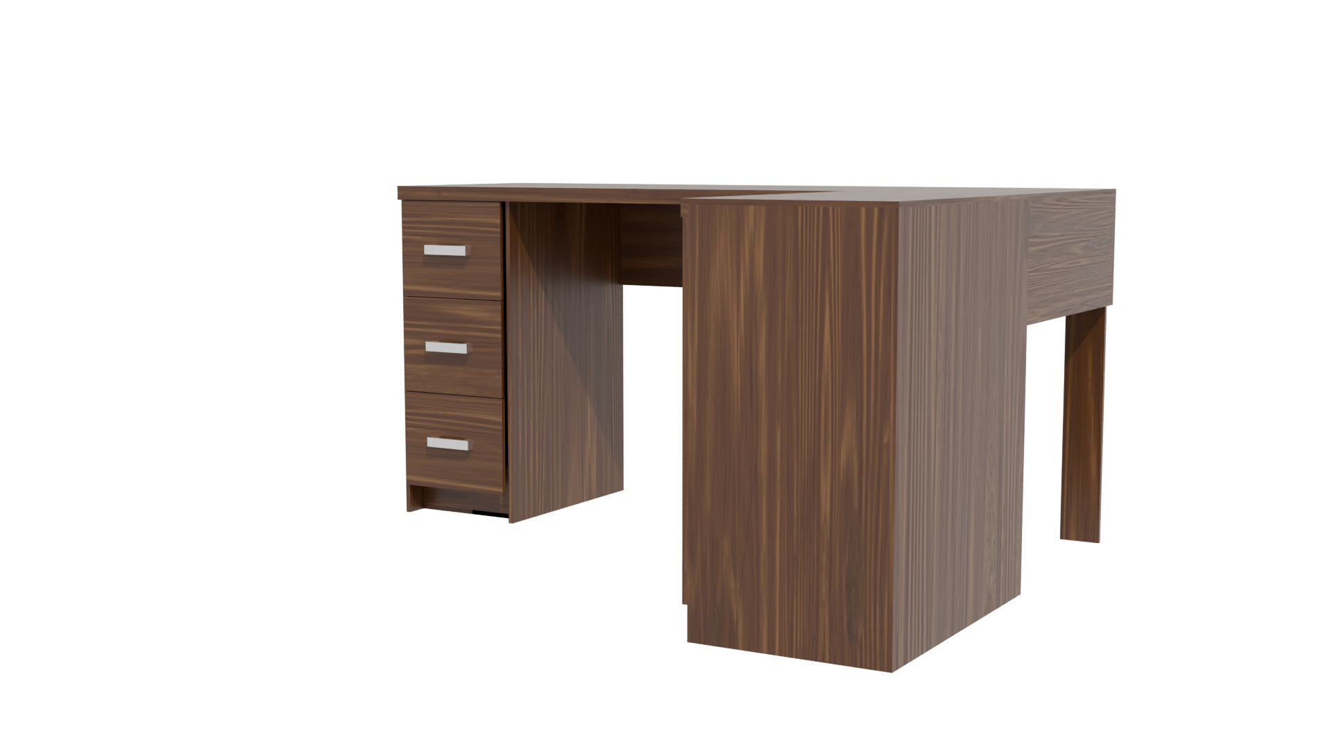 Stylish Office Desk 3D Model - Professional 3D Model Render 12