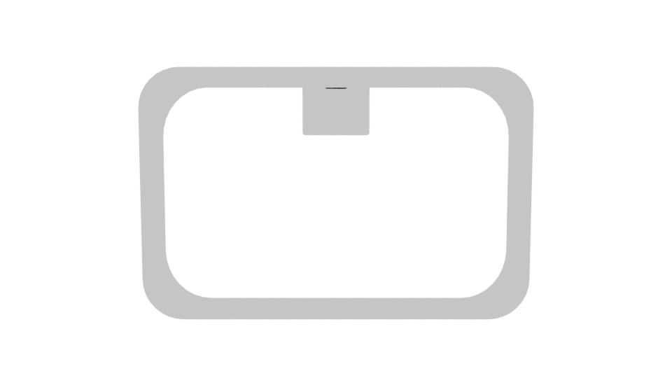 Stylish Rectangular Metal Frame 3D Model - Professional 3D Model Render 11