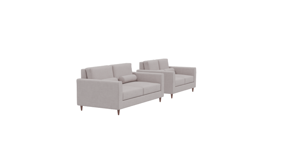 Elegant Minimalist Sofa Set 3D - Professional 3D Model Render 9