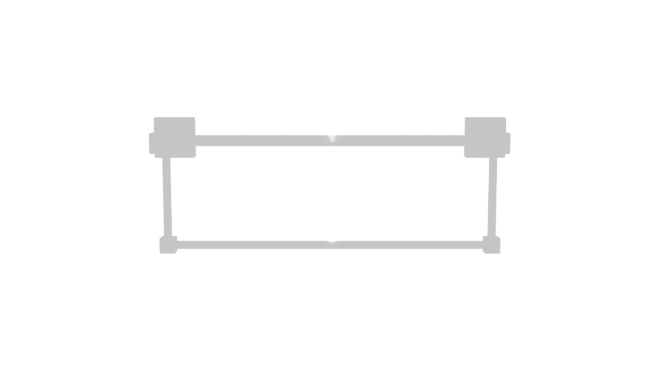 Modern Chrome Towel Rack 3D - Professional 3D Model Render 11