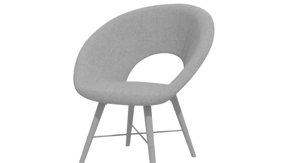 Contemporary Fabric Armchair 3D - Professional 3D Model Render 12