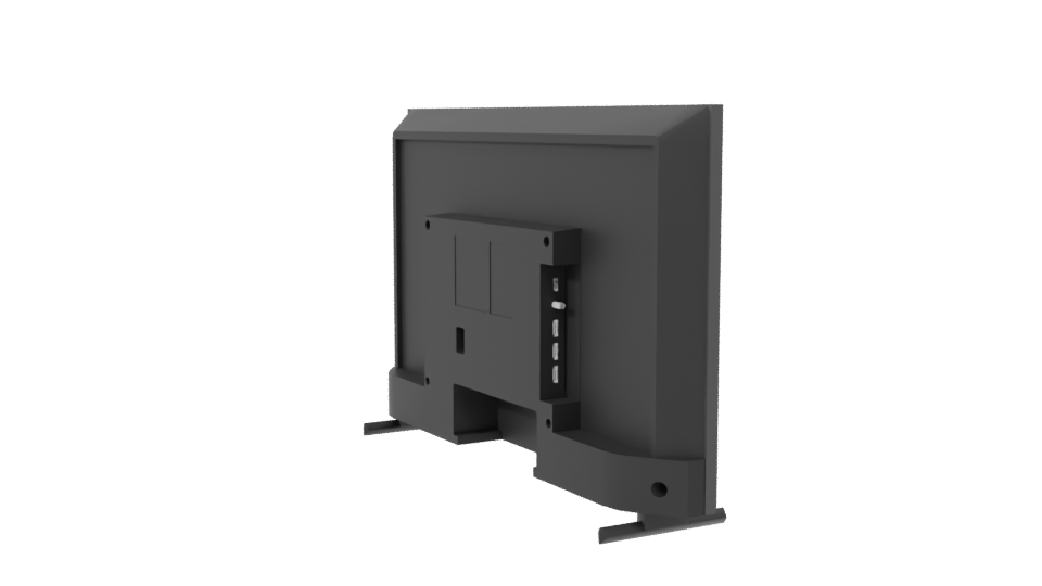 Sleek Modern Flat-Screen TV 3D Model - Professional 3D Model Render 7