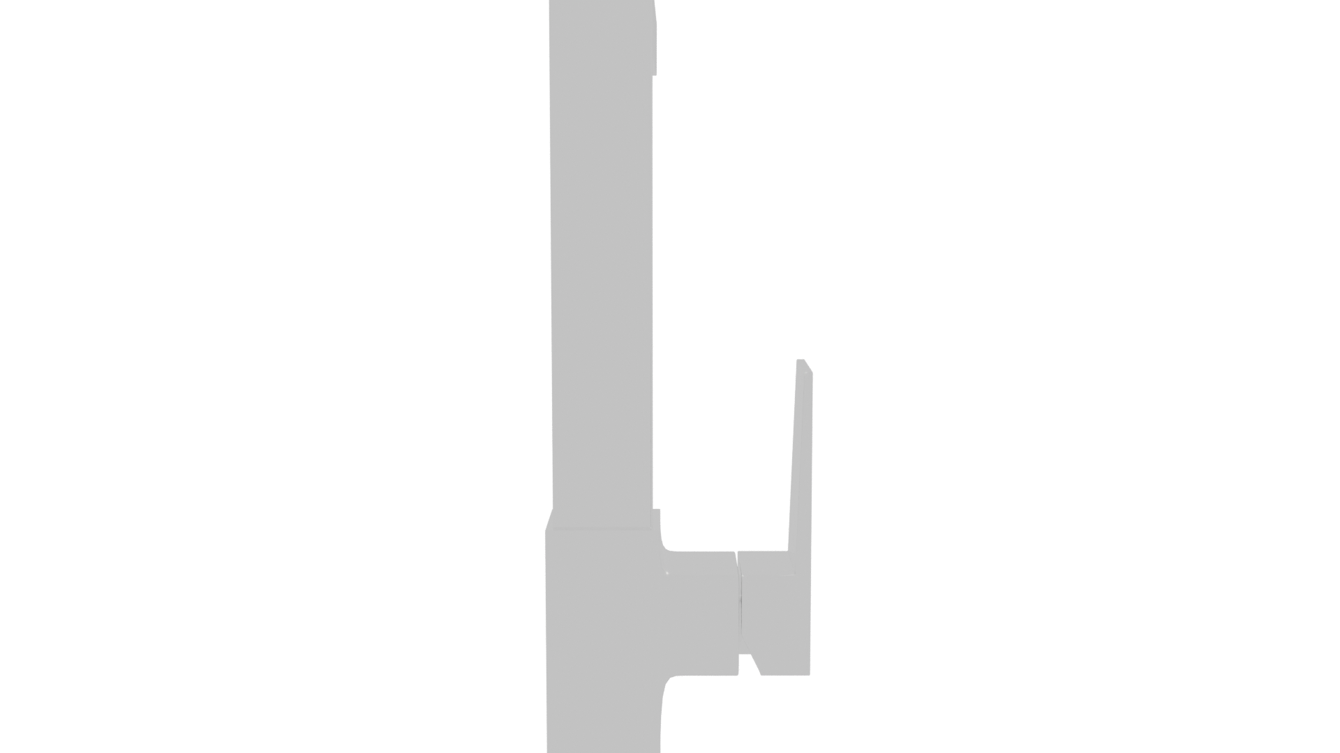 Sleek Modern Kitchen Faucet 3D - Professional 3D Model Render 8