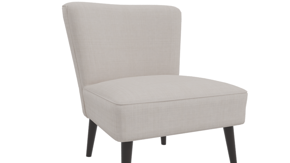 Elegant Modern Accent Chair 3D Model - Professional 3D Model Render 10