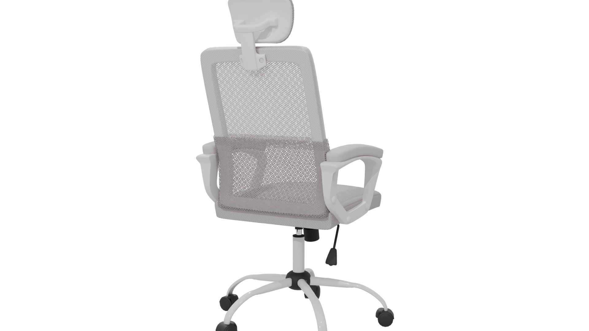 Ergonomic Office Chair Model - Professional 3D Model Render 6