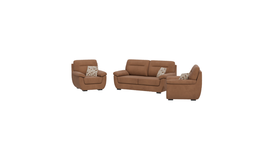 Stylish Fabric Sofa Set 3D - Professional 3D Model Render 12