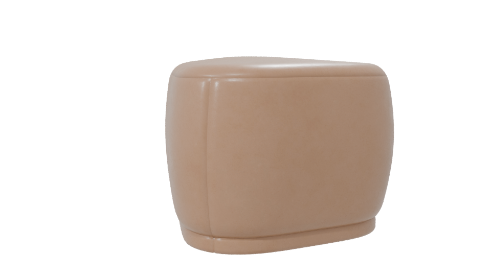 Stylish Modern Ottoman 3D Model - Professional 3D Model Render 7