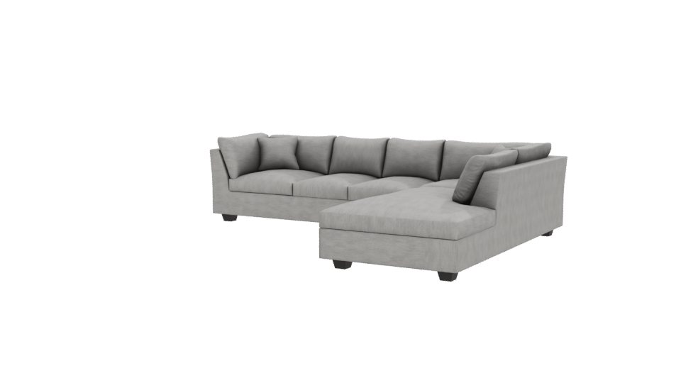 Luxurious Modern Sectional Sofa - Professional 3D Model Render 12