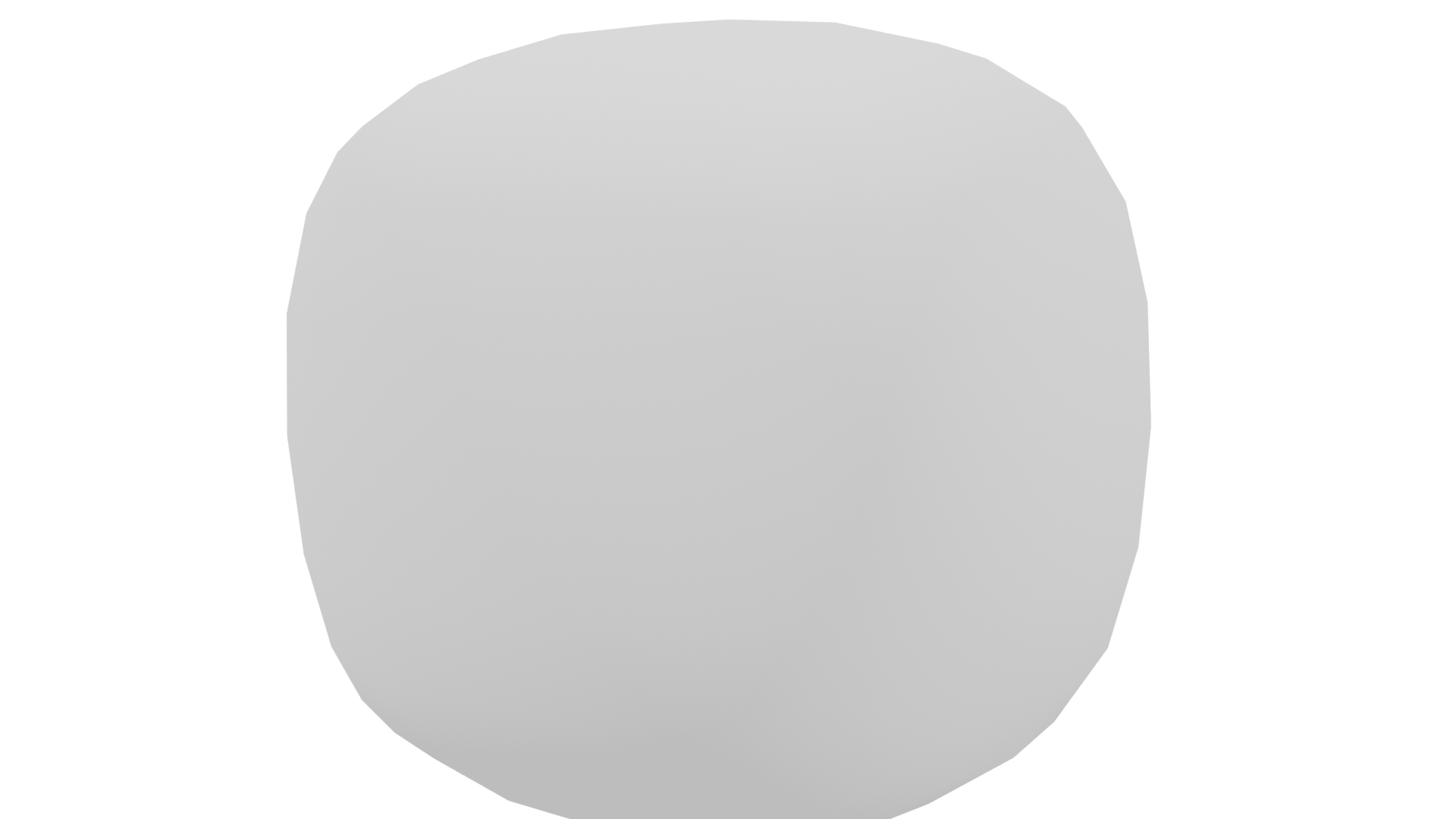 Stylized White Sphere 3D Model - Professional 3D Model Render 3