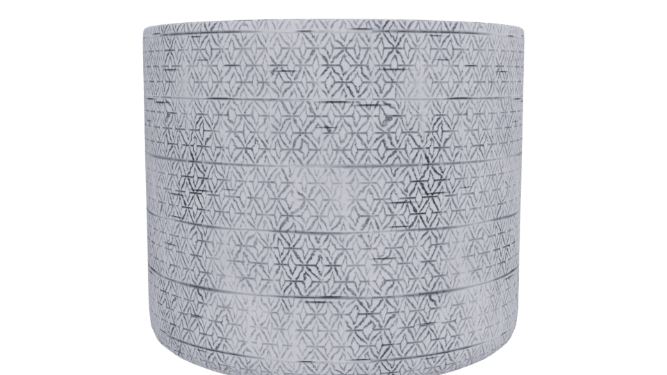 Textured Ceramic Decorative Pot 3D - Professional 3D Model Render 12