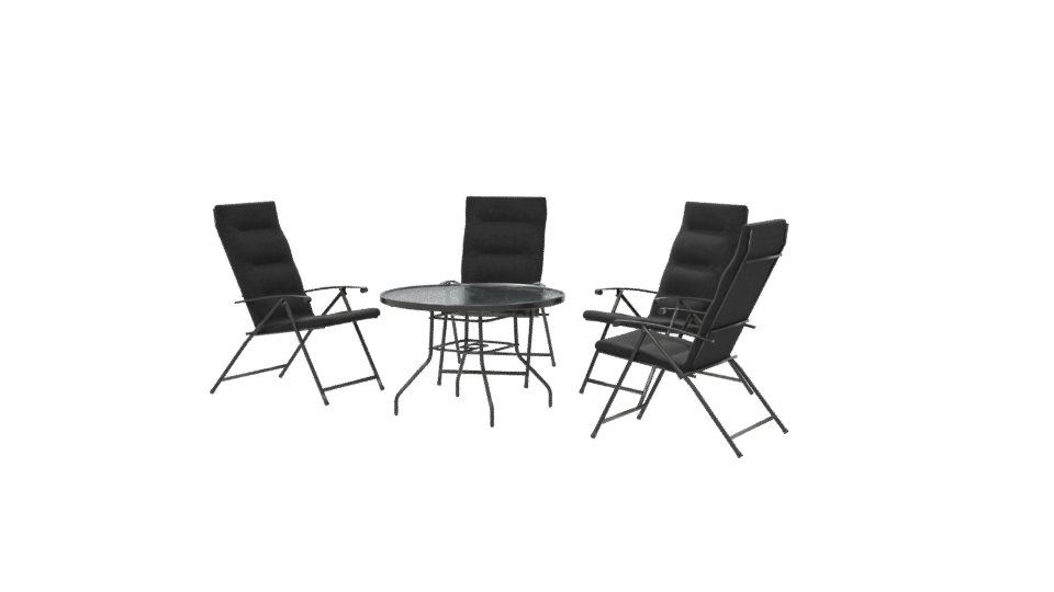 Stylish Outdoor Dining Set 3D - Professional 3D Model Render 6