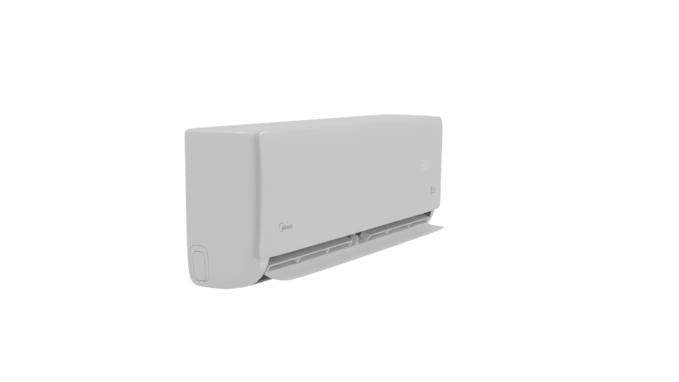 Contemporary Wall-Mounted Air Conditioner - Professional 3D Model Render 9