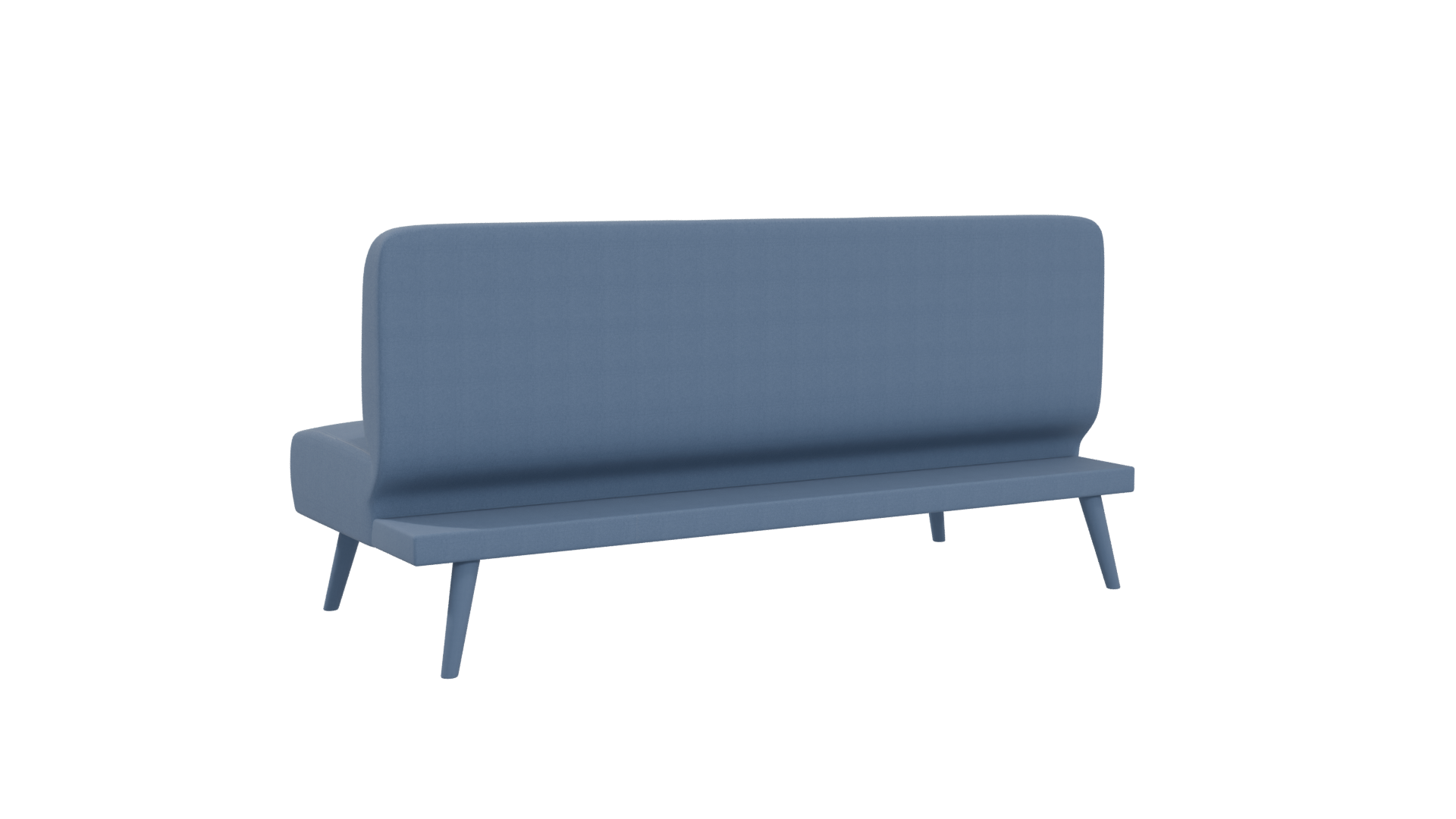 Blue Futon Sofa 3D Model - Professional 3D Model Render 4