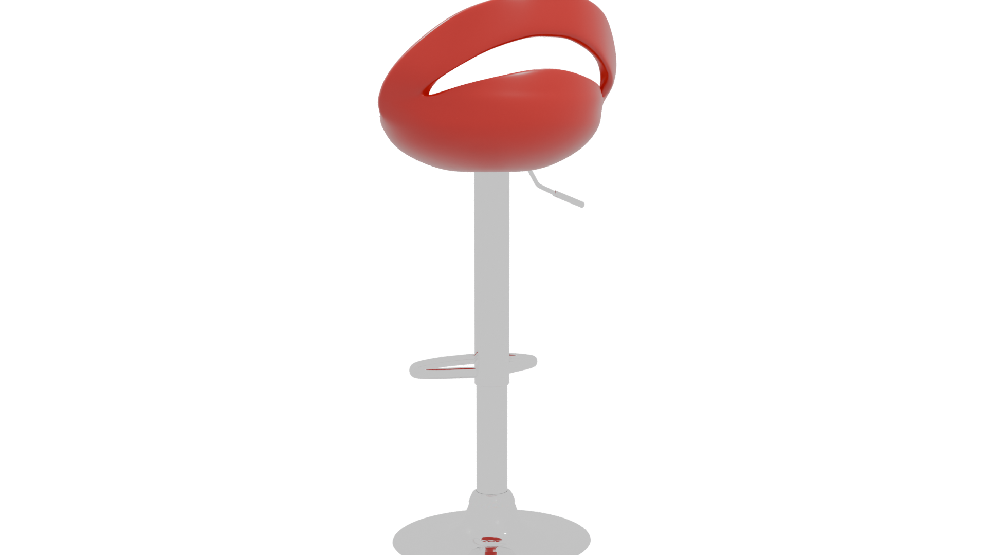 Contemporary Adjustable Bar Stool 3D - Professional 3D Model Render 4