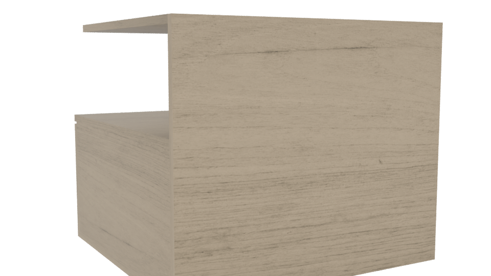 Minimalist Wooden Coffee Table 3D Model - Professional 3D Model Render 4