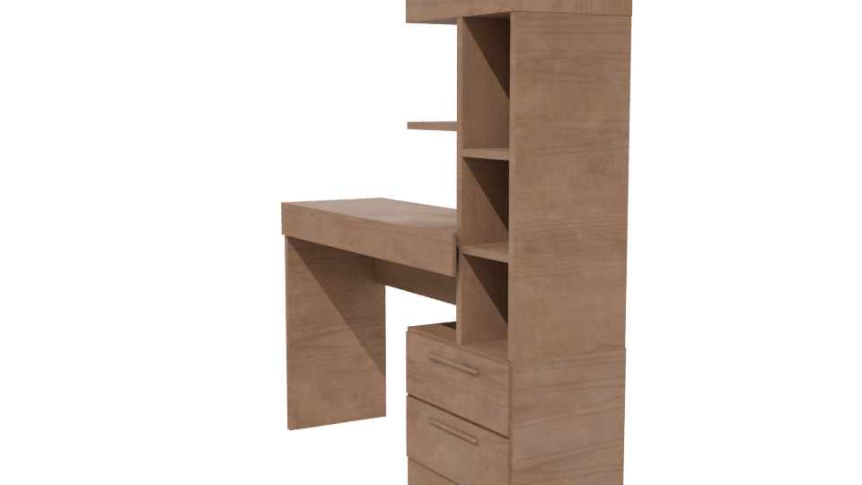 Stylish Home Office Desk 3D - Professional 3D Model Render 13