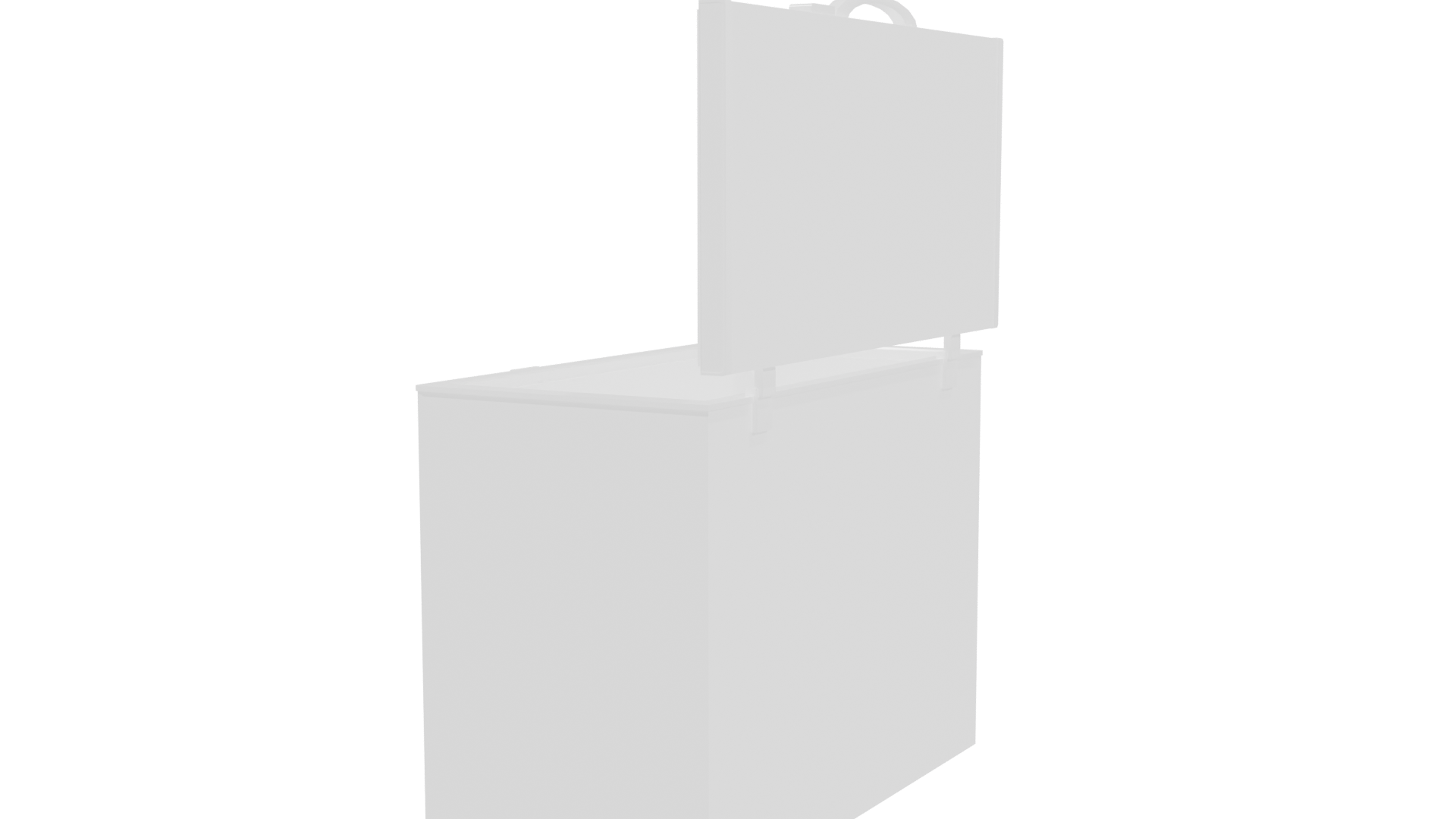 Versatile Chest Freezer 3D Model - Professional 3D Model Render 3