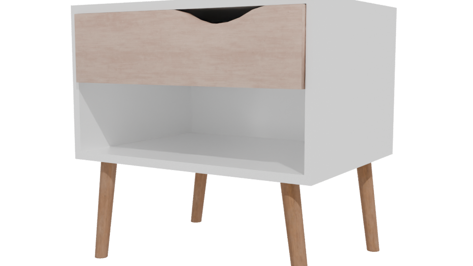 Stylish Nightstand 3D Model - Professional 3D Model Render 12