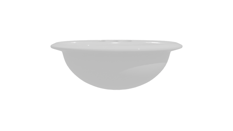 Sleek Ceramic Washbasin 3D Model - Professional 3D Model Render 11