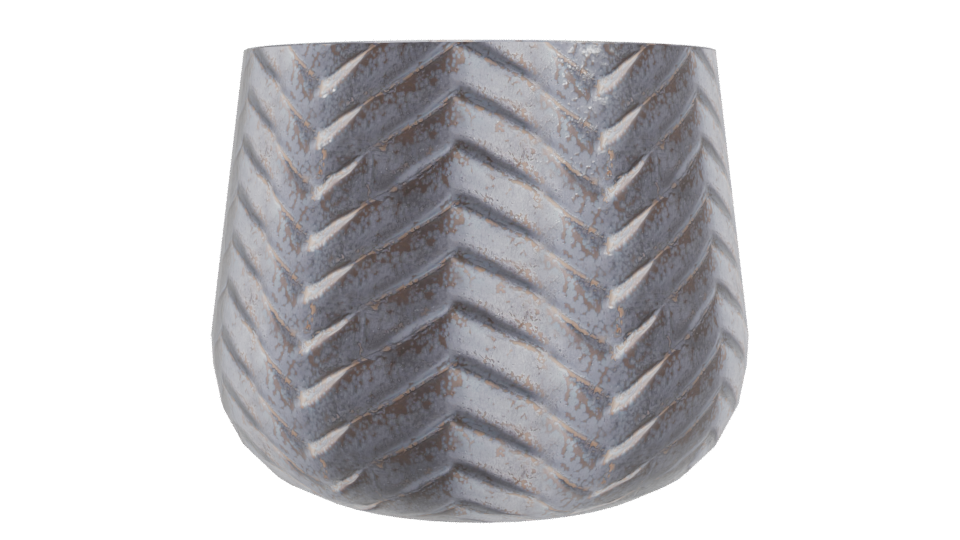 Stylized Ceramic Planter Model - Professional 3D Model Render 3