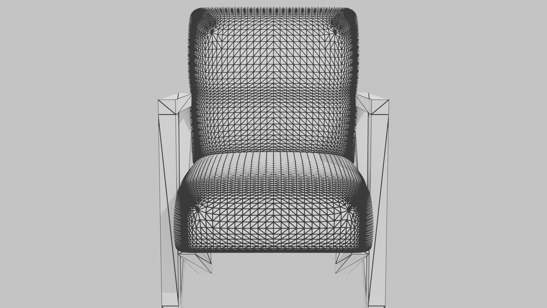 Minimalist Fabric Armchair Model - Professional 3D Model Render 17