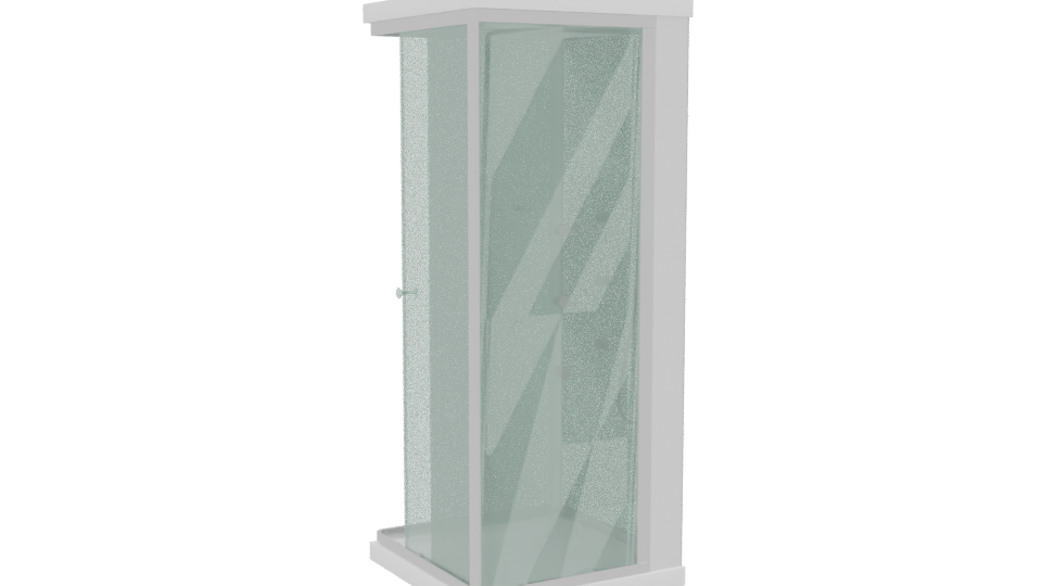 Modern Shower Cabin 3D Model - Professional 3D Model Render 13