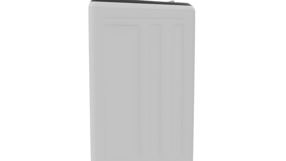 Compact Minimalist Refrigerator 3D Model - Professional 3D Model Render 8