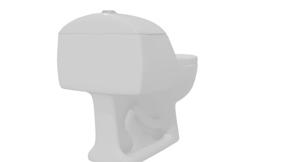 Stylish Toilet 3D Model - Professional 3D Model Render 6