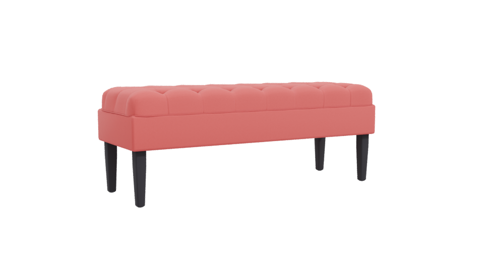 Stylish Upholstered Bench Model 3D - Professional 3D Model Render 10