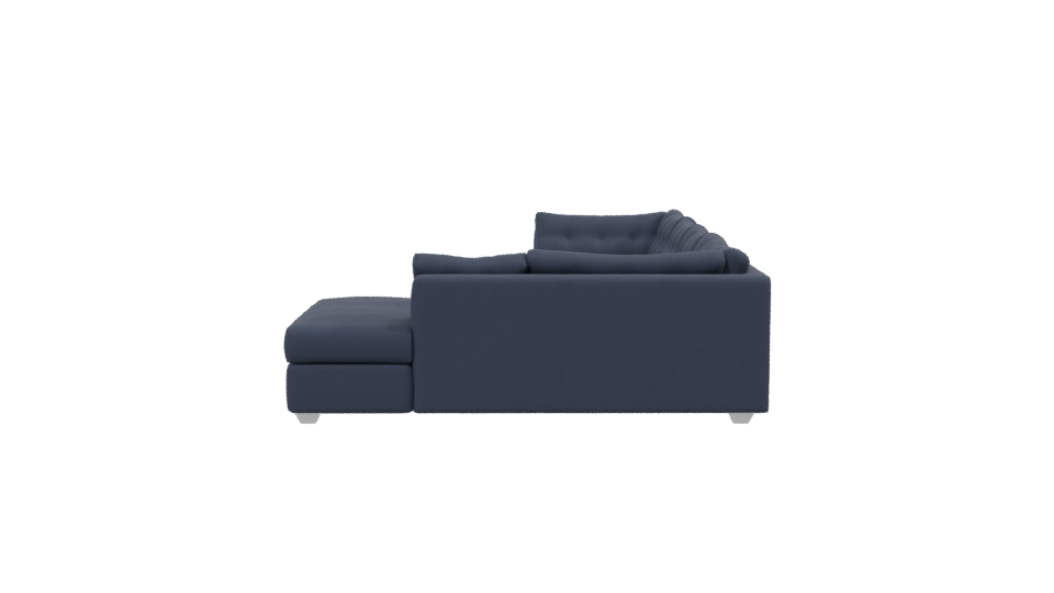 Stylish L-Shaped Sofa Model - Professional 3D Model Render 2