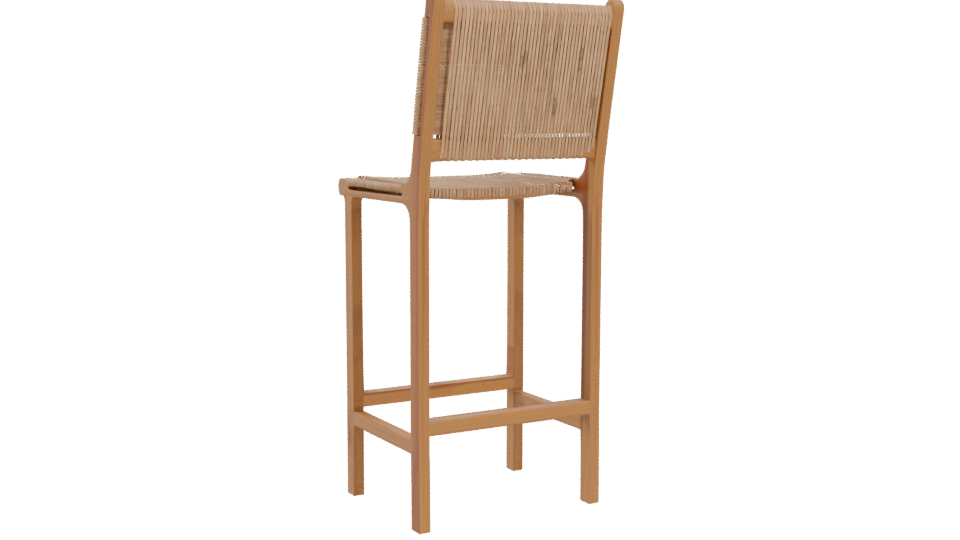 Stylish Bar Stool 3D Model - Professional 3D Model Render 4