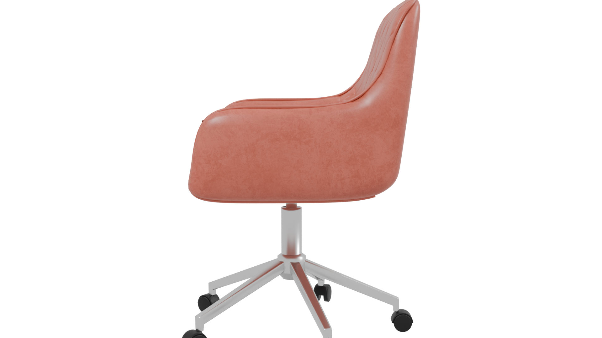 Stylish Modern Quilted Office Chair 3D Model - Professional 3D Model Render 2