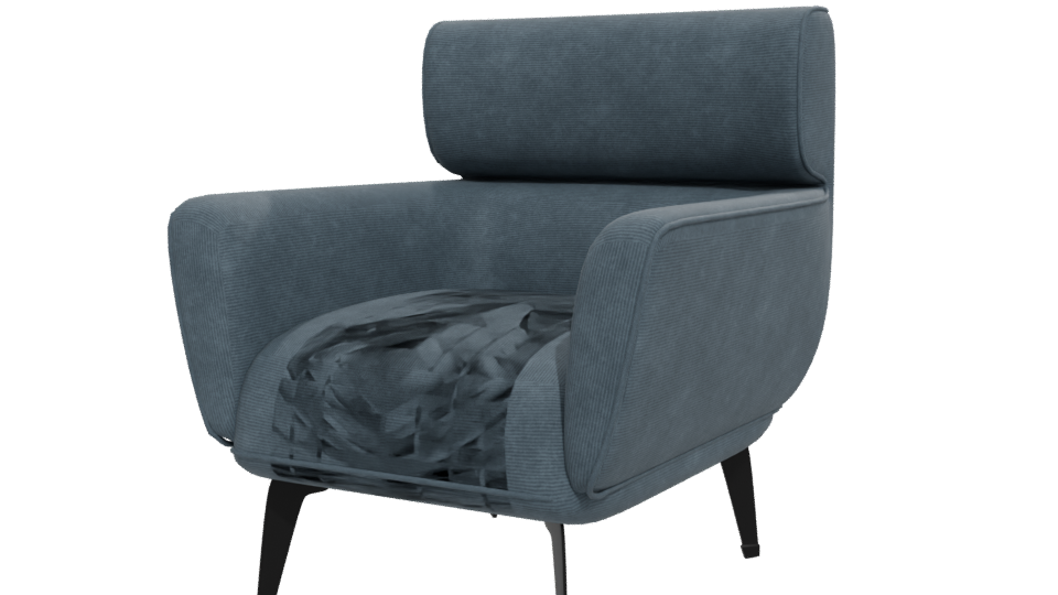 Stylish Modern Armchair Model - Professional 3D Model Render 12