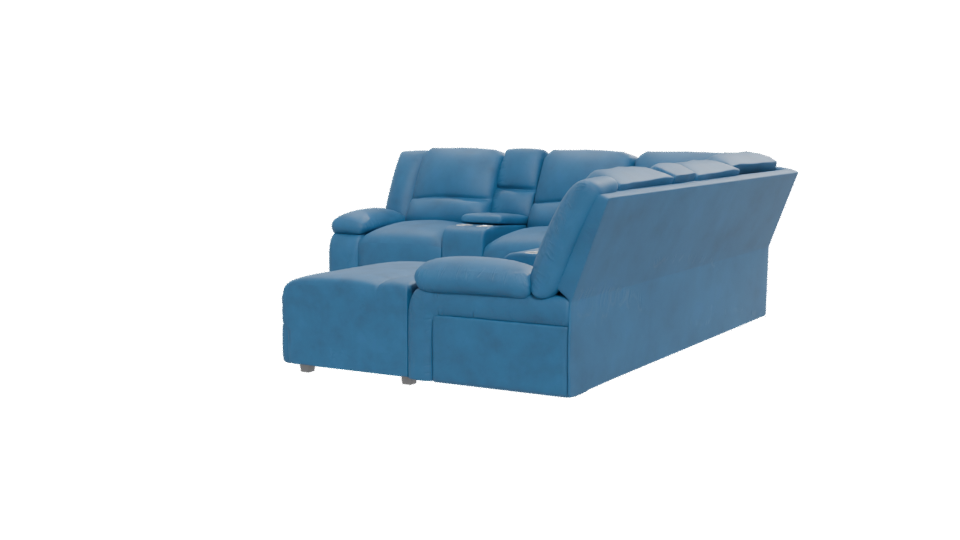 Contemporary Sectional Sofa 3D Model - Professional 3D Model Render 12