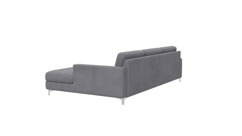 Contemporary Fabric Sectional Sofa 3D Model - Professional 3D Model Render 6