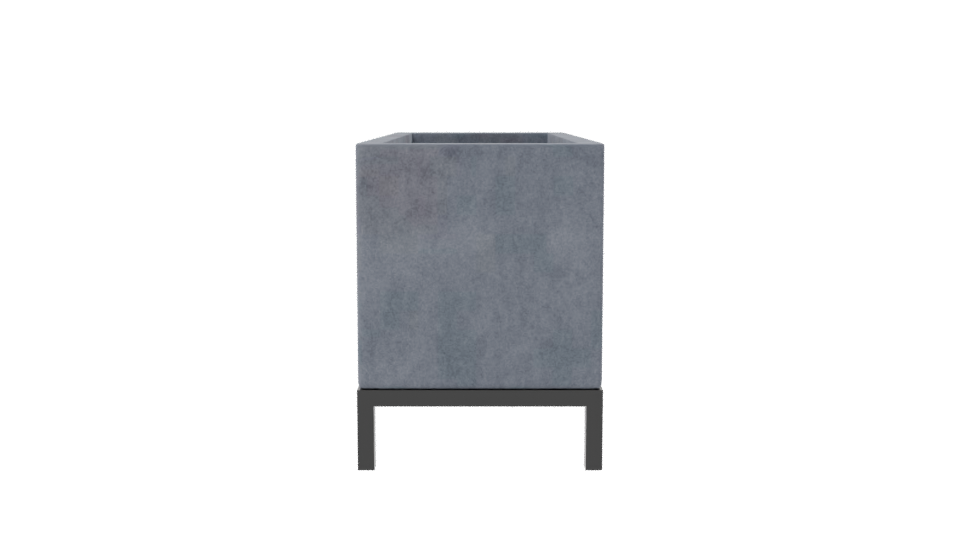 Stylish Rectangular Planter Box 3D - Professional 3D Model Render 8