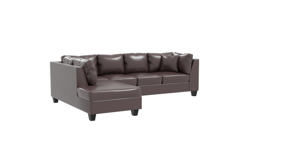 Contemporary L-Shaped Sofa 3D - Professional 3D Model Render 10