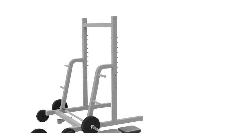 Adjustable Weight Bench 3D Model - Professional 3D Model Render 7