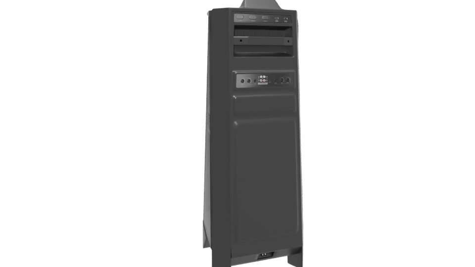 Sleek Black Cylindrical Model 3D - Professional 3D Model Render 4