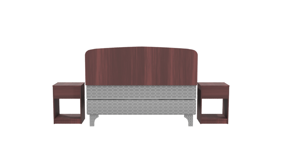 Stylish Bedroom Bed 3D Model - Professional 3D Model Render 5