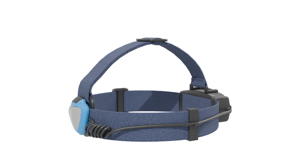 Stylish Blue Fabric Headlamp 3D Model - Professional 3D Model Render 13