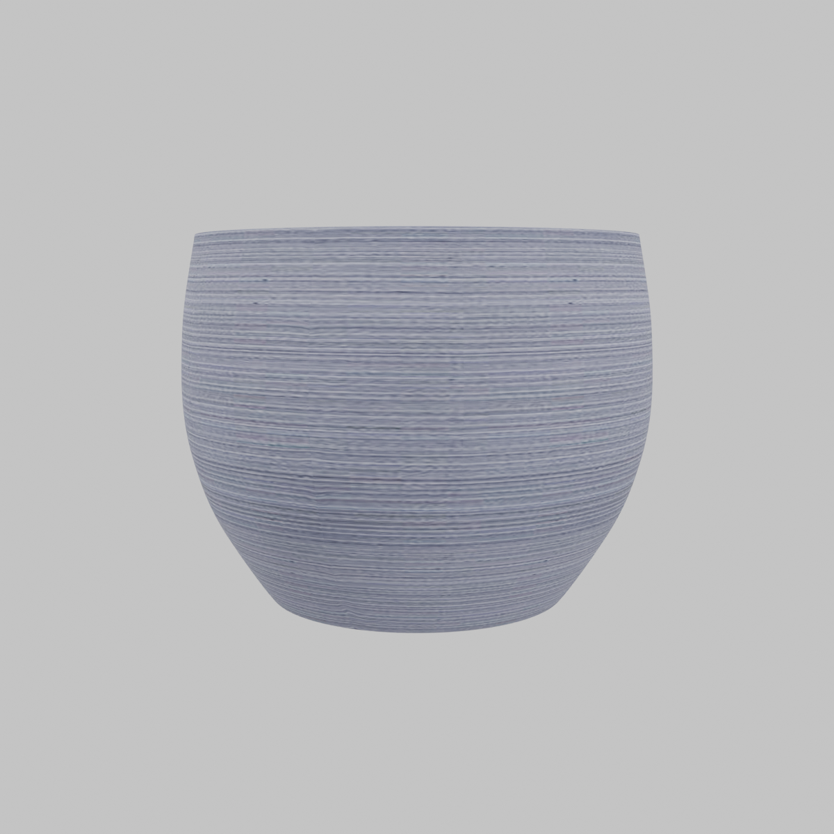 Macetero de fibra Stri Grey 50x39 cm gris.