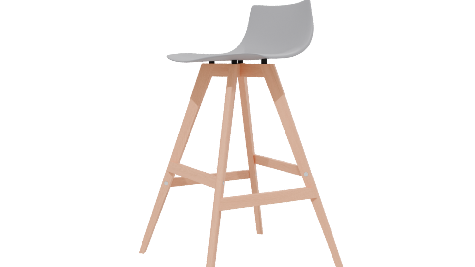 Stylish Bar Stool 3D Model - Professional 3D Model Render 13