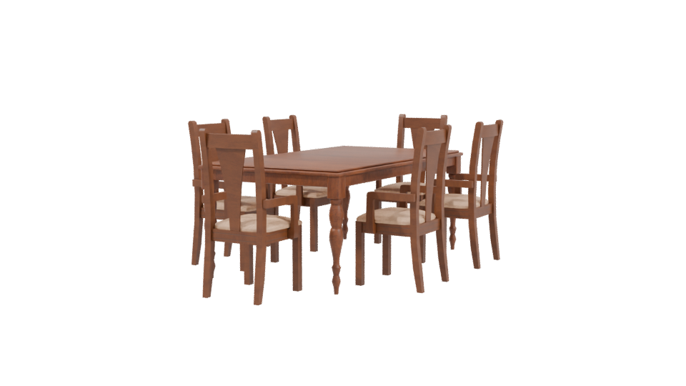New Fiorentina Dining Set 3D - Professional 3D Model Render 3