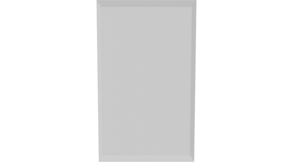 Stylish Square Wall Mirror 3D Model - Professional 3D Model Render 11