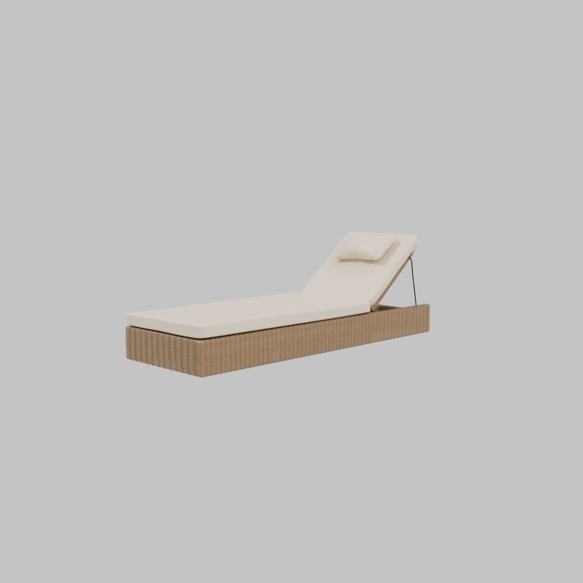 Stylish Outdoor Lounge Bed 3D - Professional 3D Model Render 11