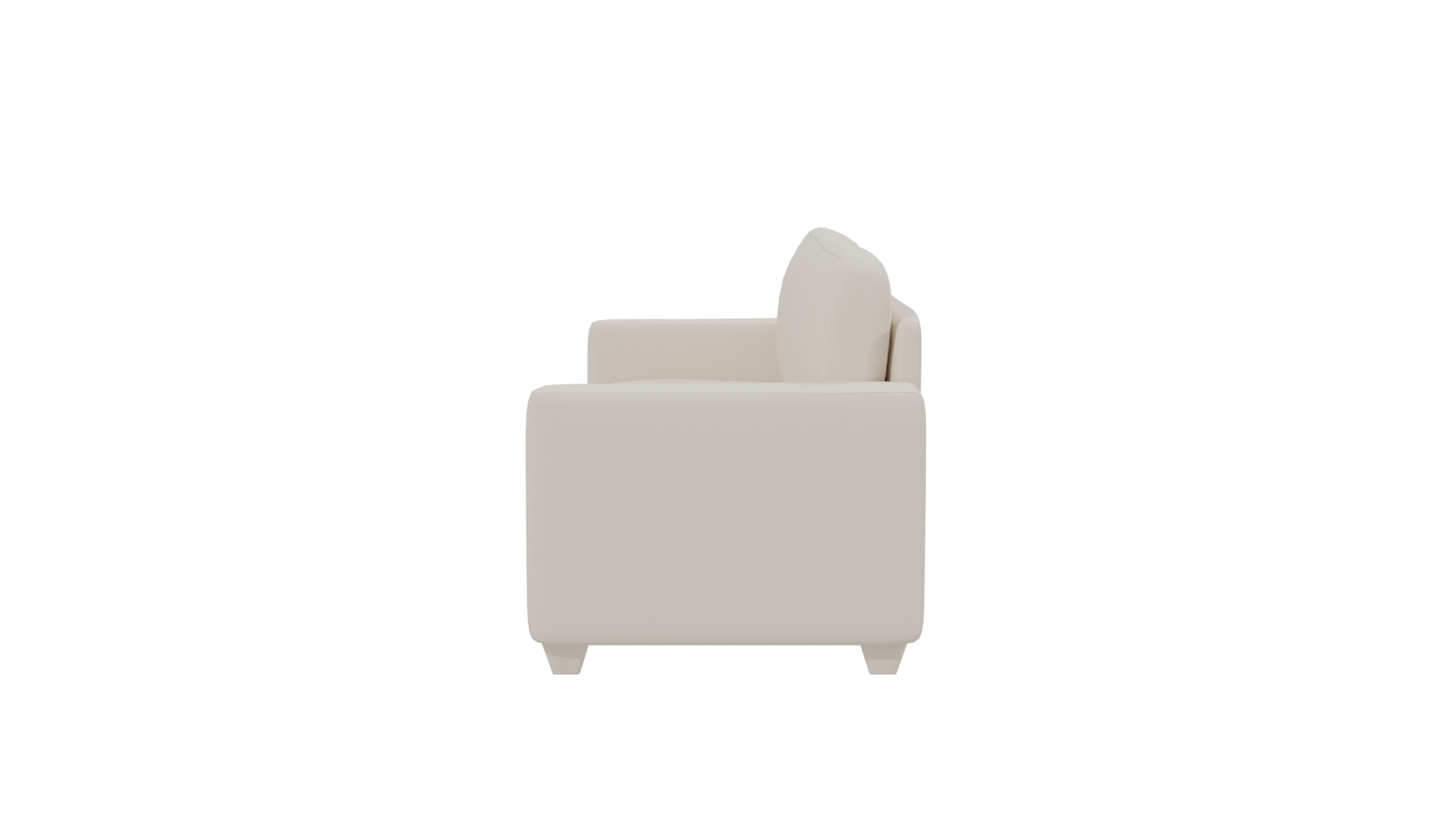 Minimalist White Sofa 3D Model - Professional 3D Model Render 2