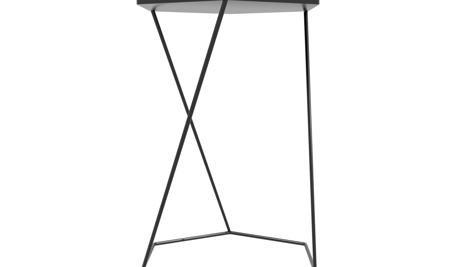 Minimalist Metal Side Table 3D - Professional 3D Model Render 3