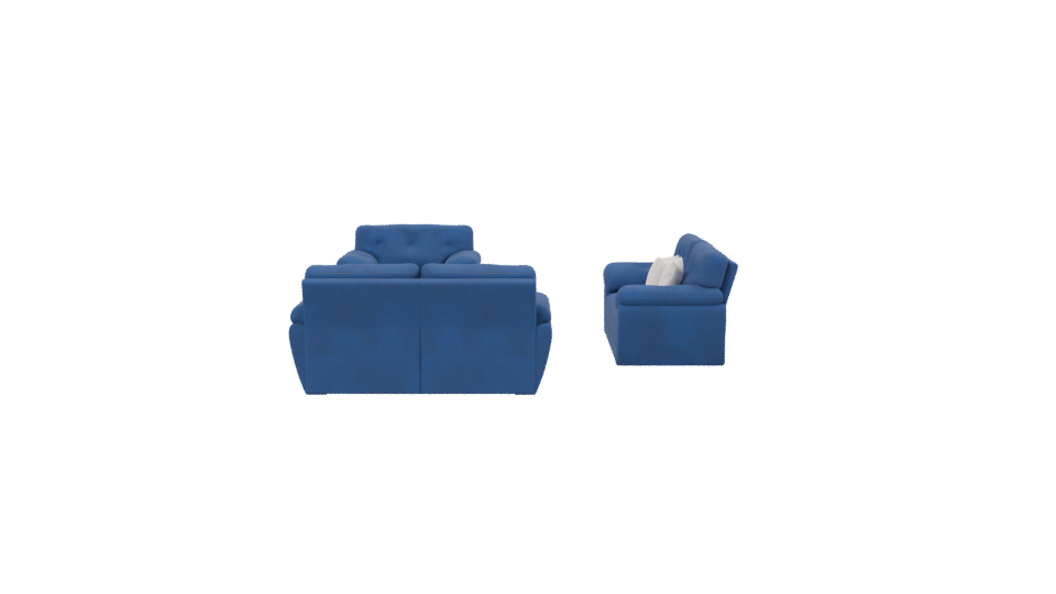 SALA 321 Azul Sofa Set 3D - Professional 3D Model Render 2
